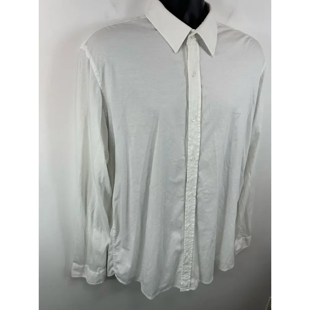 Buttercloth Performance Dress Shirt Longsleeve Mens Size XL Tall Fit White - Picture 9 of 12